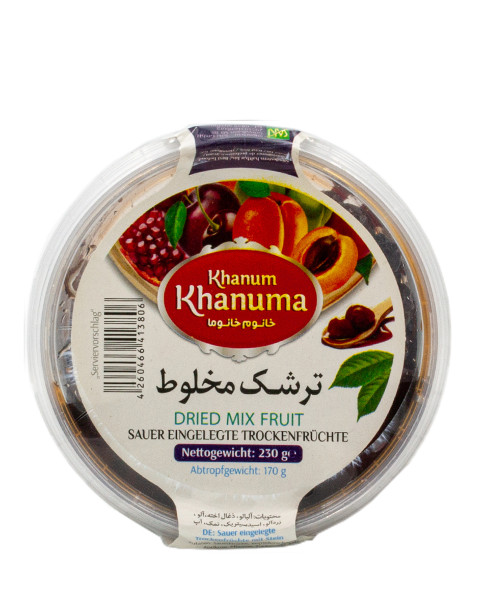 Eingelegte Trockenfrüchte in Soße - Khanum Khanuma