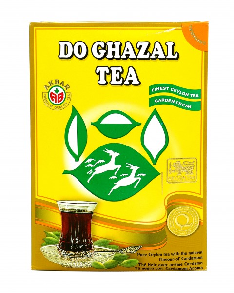 چای سیاه سیلان با هل دوغزال