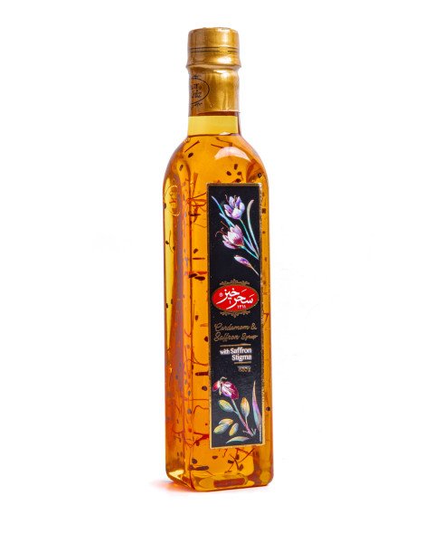 Safran Sirup mit Kardamom - Saharkhiz
