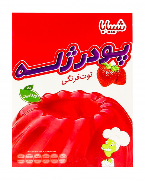 پودر ژله با طعم توت فرنگی